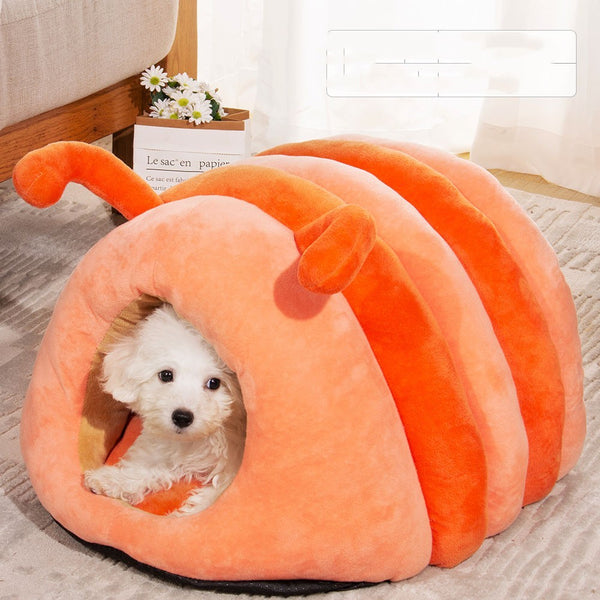 Plush Pet Bed – Winter Warmth for Cats & Dogs